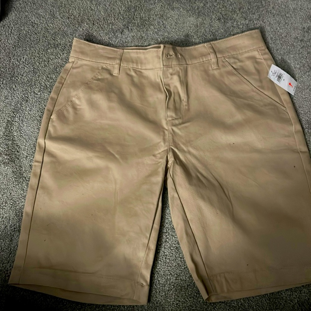 Tan uniform shorts
